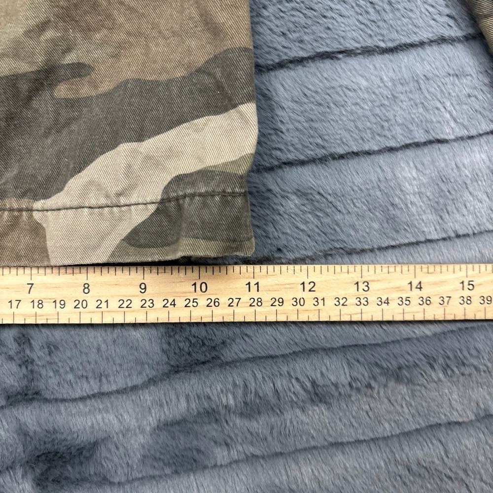 Iron Co Cargo Shorts Mens 34 Camo Green Brown Woodland Cotton Utility 9160 - Picture 6 of 8